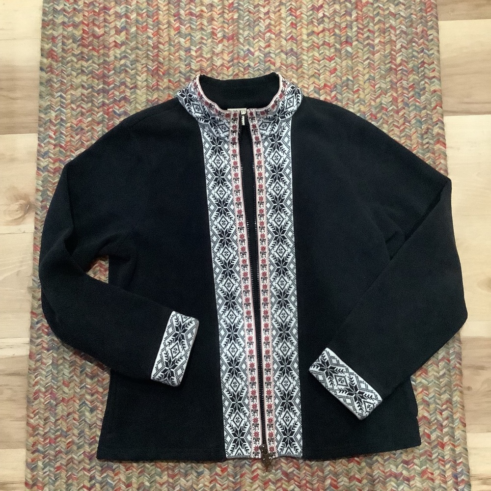 Women's Large Polar Fleece zip-up Jacket